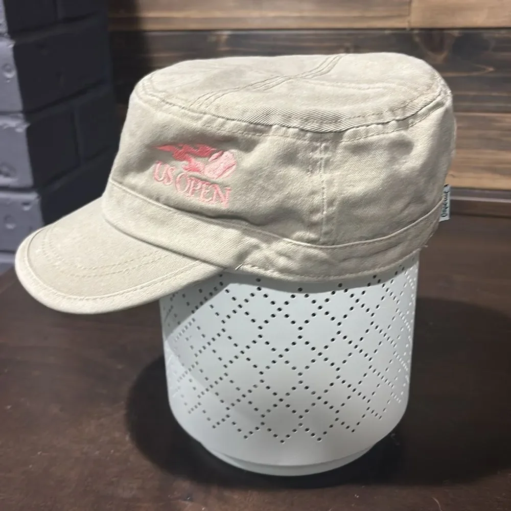 US Open Beige Pink Golf Athletic Hat One Size